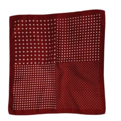 100% Silk Pocket Square - Ruby Red & White Dots & Fleur De Lis 12.5in 13 100% Silk Pocket Square - Ruby Red & White Dots & Fleur De Lis 12.5in -Fashion Formal Wear Store 0048 2 21994.1634669860
