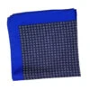 100% Silk Pocket Square - Navy & Royal Blue Petite Paisleys 12.5 X 12.5 -Fashion Formal Wear Store 040 98796.1606937944