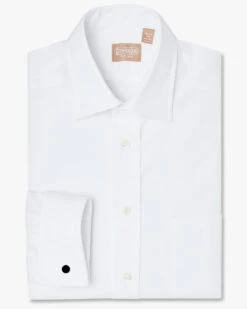 Gitman Bros. 100% White Dress Shirt - French Cuff