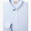 Gitman Bros. 100% Light Blue Oxford Pinpoint Cotton Button-Down Shirt -Fashion Formal Wear Store 112BSU 44 2 52959.1527628603