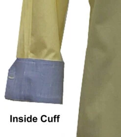 St. Cado Yellow Contrasting Blue Inner Cuff & Placket Fashion Shirt -Fashion Formal Wear Store 147 Y 3 73593.1594899400