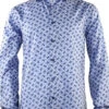 St. Cado Blue Paisley Fashion Shirt -Fashion Formal Wear Store 168 blue a 71209.1594898944