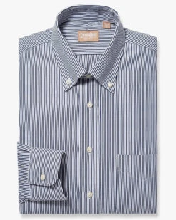 Gitman Bros. Classic Navy Bengal Stripe Cotton Button-Down Shirt