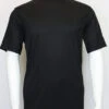 Bassiri Short Sleeve Mock Neck Ribbed Jersey Knit Tee - Black -Fashion Formal Wear Store 218 black orig 39625.1592504073