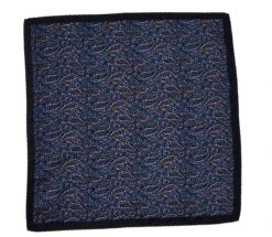 100% Silk Pocket Square - Dark Blue Small Paisley Design 12.5 X 12.5 -Fashion Formal Wear Store 29 2 18239.1603688168