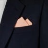 100% Cotton Pre-Folded Pocket Square Handkerchief Insert - Peach -Fashion Formal Wear Store 2PT Peach a 52891.1684860869