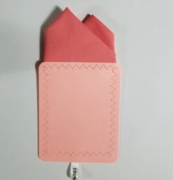 100% Cotton Pre-Folded Pocket Square Handkerchief Insert - Salmon -Fashion Formal Wear Store 2PT Salmon 2 21832.1684860706
