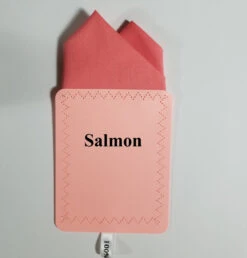 100% Cotton Pre-Folded Pocket Square Handkerchief Insert - Salmon -Fashion Formal Wear Store 2PT Salmon ebay 74905.1684860706