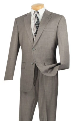 Vinci 2-Button Texture Weave Suit With Flat-Front Slacks - X-Long Sizes 11 Vinci 2-Button Texture Weave Suit With Flat-Front Slacks - X-Long Sizes -Fashion Formal Wear Store 2lk 1 gray 3 64173.1521664787