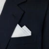 100% Cotton Pre-Folded Pocket Square Handkerchief Insert - Blue On White -Fashion Formal Wear Store 2pt ltblue white2 38358.1650125530