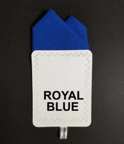 Royal Blue 100% Cotton Pre-Folded Pocket Square Handkerchief Insert - 2 Point 11 Royal Blue 100% Cotton Pre-Folded Pocket Square Handkerchief Insert - 2 Point -Fashion Formal Wear Store 2pt solid Royal 2 ebay 58367.1651165365