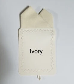 100% Ivory Cotton Pre-Folded Pocket Square Handkerchief Insert - 2 Point -Fashion Formal Wear Store 2pt solid ivory4 ebay 38492.1650124835