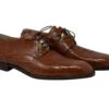 Mauri Genuine Dark Cognac Alligator Italian Dress Shoe -Fashion Formal Wear Store 3046 75516.1594590891