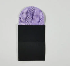 Pre-Folded Dotted Pocket Square Insert - Lavender -Fashion Formal Wear Store 3a 23638.1622053727