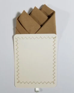 Golden Tan Silk With Cotton Pre-Folded Pocket Square Handkerchief Insert 13 Golden Tan Silk With Cotton Pre-Folded Pocket Square Handkerchief Insert -Fashion Formal Wear Store 3pt Tan Cotton Silk 5 28600.1677013956