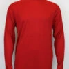 Bassiri Long Sleeve Ribbed Jersey Knit Tee - Red -Fashion Formal Wear Store 628 red orig 28836.1543355343
