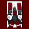 Luciano Ferretti Convertible Button & Clip Stretch Braces - Suspenders - Burgundy -Fashion Formal Wear Store ACC SUS101 18 44563.1605319009