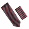 Antonia 100% Silk Tie W/Pocket Square - Burgundy & Pink Multi Stripes 1 Antonia 100% Silk Tie W/Pocket Square - Burgundy & Pink Multi Stripes -Fashion Formal Wear Store ACT WTH 843 27711.1674338498