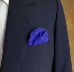 100% Silk Pocket Square - Royal Blue & White Tiny Polka Dots 12.5in X 12.5in 11 100% Silk Pocket Square - Royal Blue & White Tiny Polka Dots 12.5in X 12.5in -Fashion Formal Wear Store ALPK 001 21 4 68727.1609426961