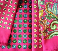 100% Silk Pocket Square -Hot Pink Paisley & Floral Design 12.5 X 12.5 -Fashion Formal Wear Store ALPK DF025 3 54793.1591823842