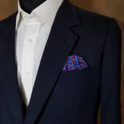 100% Silk Pocket Square - Royal Blue With Petite Multi-Colored Flowers 12.5in 9 100% Silk Pocket Square - Royal Blue With Petite Multi-Colored Flowers 12.5in -Fashion Formal Wear Store ALPK DF205 4 5 50250.1656527608