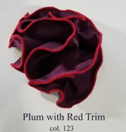 Antonio Ricci 2-in-1 Pouf Round Pocket Square - Red On Plum Purple 17 Antonio Ricci 2-in-1 Pouf Round Pocket Square - Red On Plum Purple -Fashion Formal Wear Store AR PKS HR 123 eb 67368.1597096662