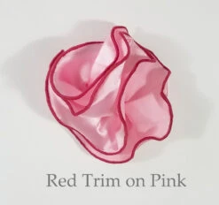 Antonio Ricci 2-in-1 Pouf Round Pocket Square - Red On Pink 8 Antonio Ricci 2-in-1 Pouf Round Pocket Square - Red On Pink -Fashion Formal Wear Store AR PKS HR 138 ebay 36213.1631815378