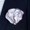 Antonio Ricci 2-in-1 Pouf Round Pocket Square - Mauve Pink & Teal On White 1 Antonio Ricci 2-in-1 Pouf Round Pocket Square - Mauve Pink & Teal On White -Fashion Formal Wear Store AR PKS HR 150a 47088.1596837087