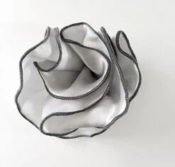 Antonio Ricci 2-in-1 Pouf Round Pocket Square - Charcoal On Grey 10 Antonio Ricci 2-in-1 Pouf Round Pocket Square - Charcoal On Grey -Fashion Formal Wear Store AR PKS HR 171 4 91127.1581947961