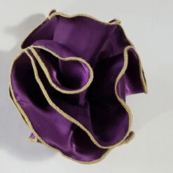 Antonio Ricci 2-in-1 Pouf Round Pocket Square - Light Gold On Purple 14 Antonio Ricci 2-in-1 Pouf Round Pocket Square - Light Gold On Purple -Fashion Formal Wear Store AR PKS HR 209 3 03320.1597351345