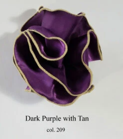 Antonio Ricci 2-in-1 Pouf Round Pocket Square - Light Gold On Purple 13 Antonio Ricci 2-in-1 Pouf Round Pocket Square - Light Gold On Purple -Fashion Formal Wear Store AR PKS HR 209 4 66769.1597351345