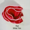 Antonio Ricci 2-in-1 Pouf Round Pocket Square - White Trim On Red 2 Antonio Ricci 2-in-1 Pouf Round Pocket Square - White Trim On Red -Fashion Formal Wear Store AR PKS HR 23 3 41728.1630689319