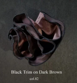 Antonio Ricci 2-in-1 Pouf Round Pocket Square - Black On Dark Brown 10 Antonio Ricci 2-in-1 Pouf Round Pocket Square - Black On Dark Brown -Fashion Formal Wear Store AR PKS HR 82 3 59142.1597837466