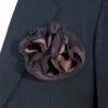 Antonio Ricci 2-in-1 Pouf Round Pocket Square - Black On Dark Brown 1 Antonio Ricci 2-in-1 Pouf Round Pocket Square - Black On Dark Brown -Fashion Formal Wear Store AR PKS HR 82a 23917.1597837465