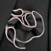 Antonio Ricci 2-in-1 Pouf Round Pocket Square - Pink On Black 1 Antonio Ricci 2-in-1 Pouf Round Pocket Square - Pink On Black -Fashion Formal Wear Store AR PKS HR21 2 73872.1675883131
