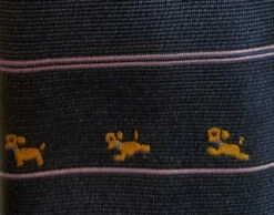 Brown Puppy Dog Theme Dark Blue With Purple Skinny Tie -Fashion Formal Wear Store AT D044 3 86242.1621455972