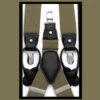 Antonia Convertible Button & Clip Stretch Braces - Suspenders - Khaki Tan -Fashion Formal Wear Store ATSUSU13 71628.1605350793