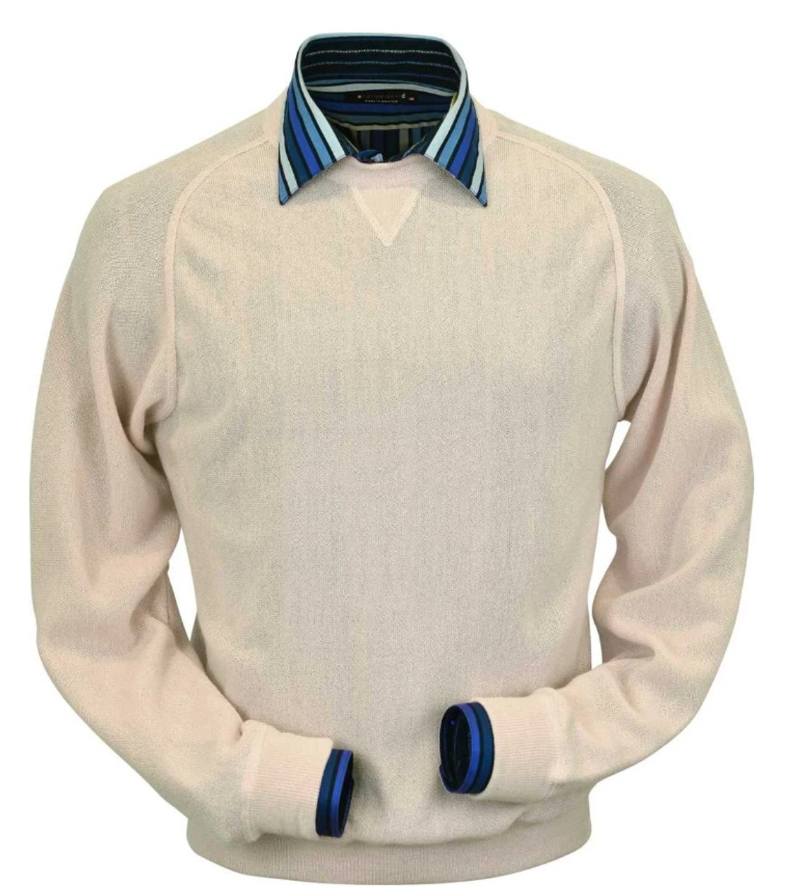 Peru Unlimited Baby Alpaca And Wool Sweatshirt Sweater - Vanilla 3 Peru Unlimited Baby Alpaca And Wool Sweatshirt Sweater - Vanilla