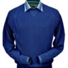 Peru Unlimited Baby Alpaca And Wool Sweatshirt Sweater - Electric Blue -Fashion Formal Wear Store BASL101 1600 68779.1547281159
