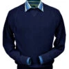 Peru Unlimited Baby Alpaca And Wool Sweatshirt Sweater - Navy