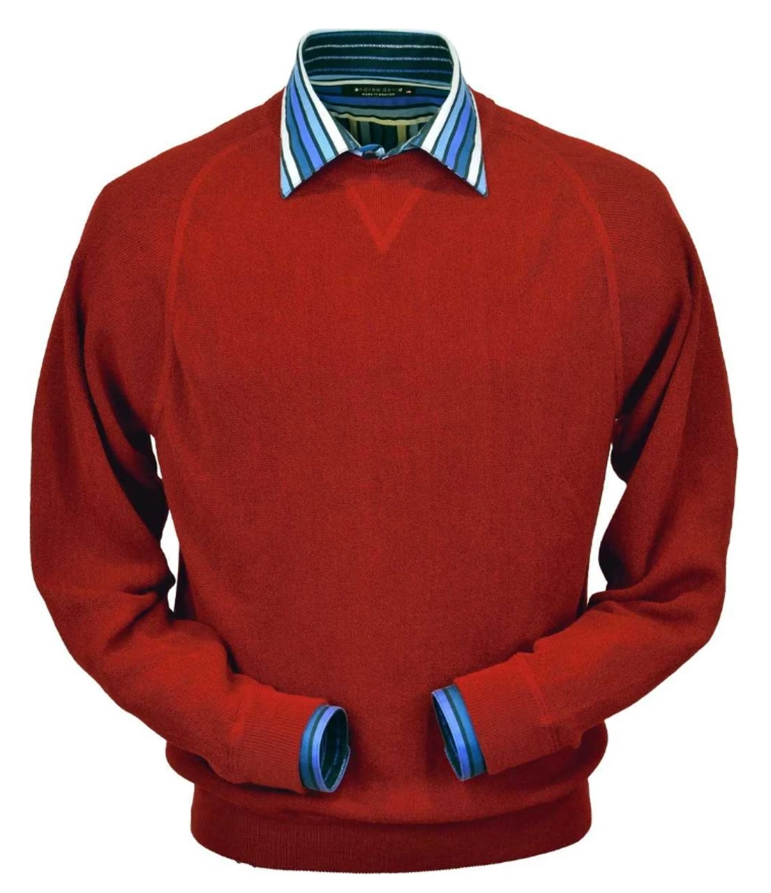 Peru Unlimited Baby Alpaca And Wool Sweatshirt Sweater - Rouge Red 3 Peru Unlimited Baby Alpaca And Wool Sweatshirt Sweater - Rouge Red