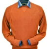 Peru Unlimited Baby Alpaca And Wool Sweatshirt Sweater - Orange -Fashion Formal Wear Store BASL101 522 40551.1547236316