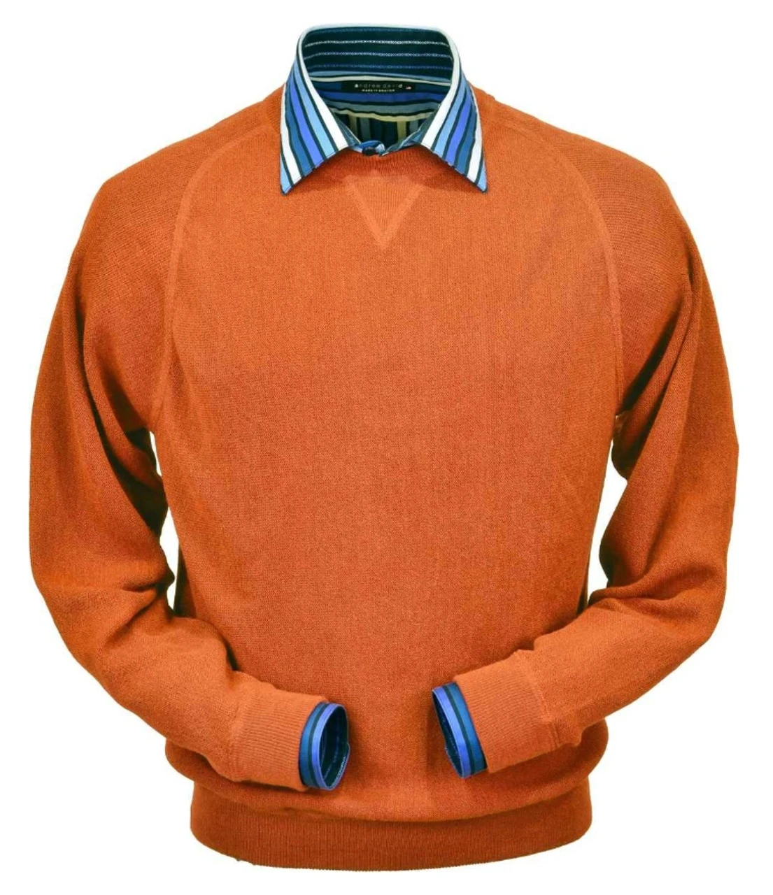 Peru Unlimited Baby Alpaca And Wool Sweatshirt Sweater - Orange 3 Peru Unlimited Baby Alpaca And Wool Sweatshirt Sweater - Orange