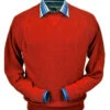 Peru Unlimited Baby Alpaca And Wool Sweatshirt Sweater - Red -Fashion Formal Wear Store BASL101 560 08110.1547233764