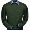 Peru Unlimited Baby Alpaca And Wool Sweatshirt Sweater - Green Heather
