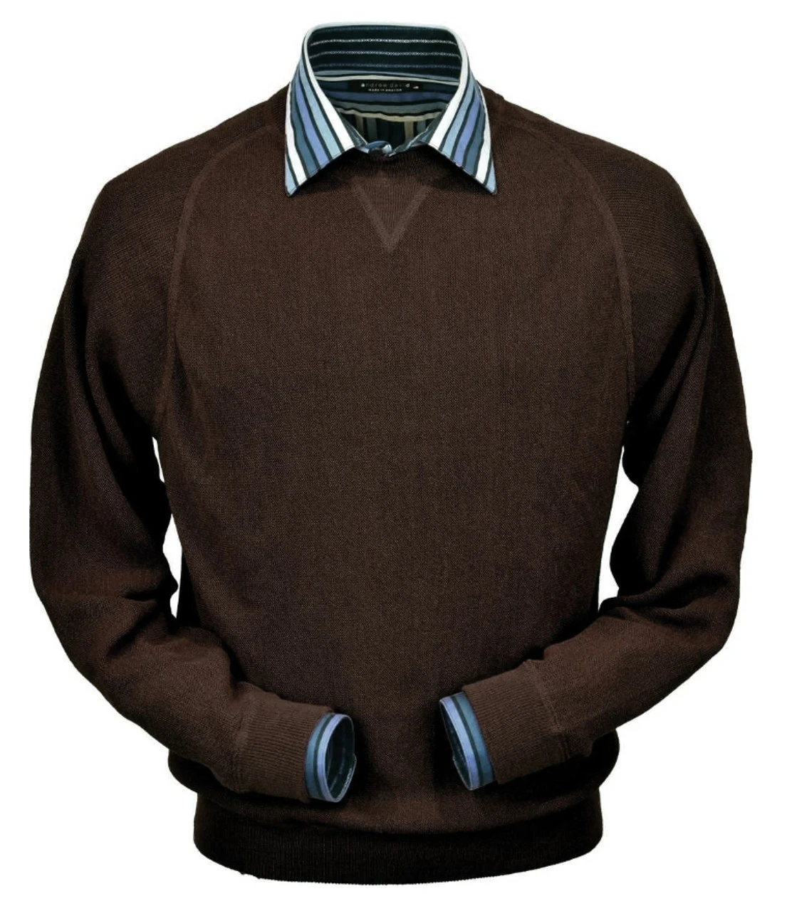 Peru Unlimited Baby Alpaca And Wool Sweatshirt Sweater - Dark Brown 3 Peru Unlimited Baby Alpaca And Wool Sweatshirt Sweater - Dark Brown