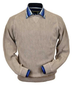 Peru Unlimited Baby Alpaca And Wool Sweatshirt Sweater - Sand