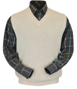 Peru Unlimited Baby Alpaca And Wool Vest - Natural