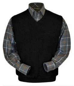 Peru Unlimited Baby Alpaca And Wool Vest - Black