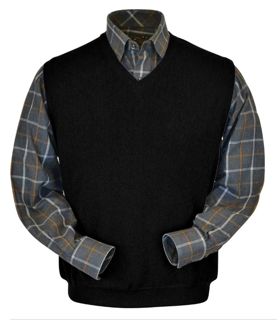 Peru Unlimited Baby Alpaca And Wool Vest - Black 3 Peru Unlimited Baby Alpaca And Wool Vest - Black